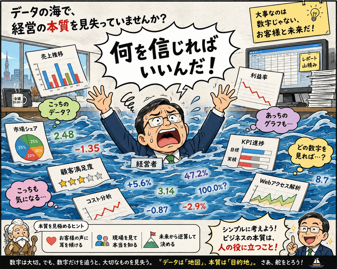 データと経営判断の新しい風景:なぜ優秀な経営者ほど決断を迷うのか